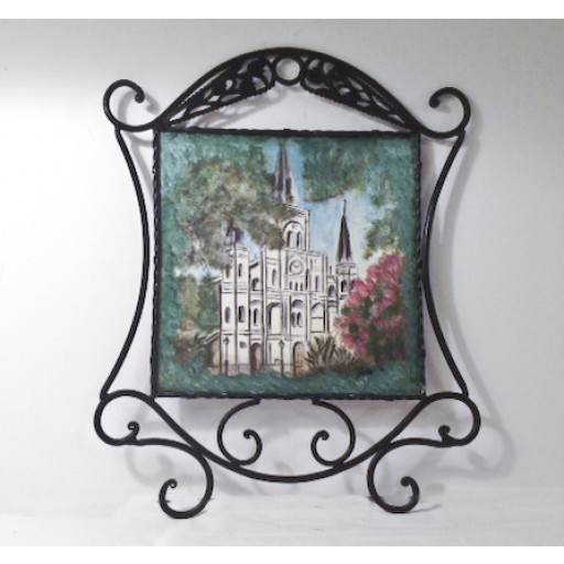 MWAFRM-001 Metal Wall Frame - St. Louis Cathedral $45